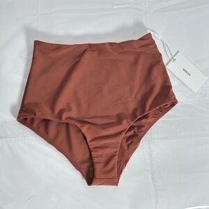 Mikoh Azores Bikini High Waisted Bottoms Size XS Terracotta